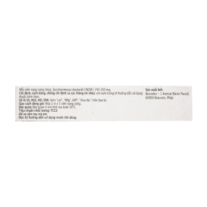 Bioflora 250mg Biocodex 2 vỉ x 5 viên (Saccharomyces)