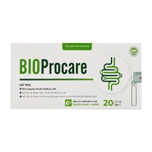 Bioprocare Tradiphar 20 ống x 10ml - Bổ sung lợi khuẩn đường ruột