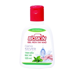Bioskin DHG 125ml - Gel rửa tay khô hương bạc hà Bioskin DHG 125ml - Gel rửa tay khô hương bạc hà