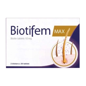 Biotifem Max 10mg Natur Produkt Pharma 2 vỉ x 30 viên (Biotin)