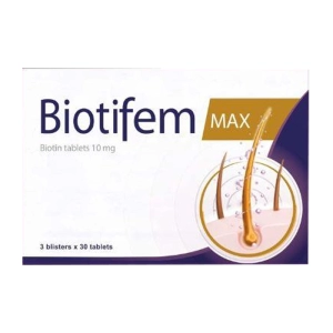 Biotifem Max 10mg Natur Produkt Pharma 3 vỉ x 30 viên (Biotin)