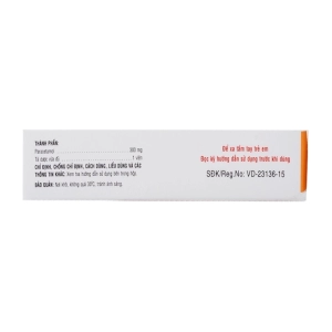 Biragan 300 Bidiphar 2 vỉ x 5 viên (Paracetamol)