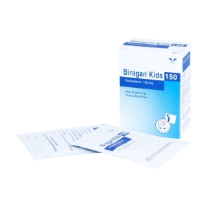 Biragan Kids 150 Bidiphar 12 gói x 1g (Paracetamol)