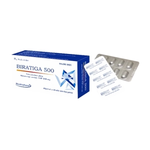 Biratiga 500 Herabiopharm 6 vỉ x 10 viên (Abiraterone acetate)