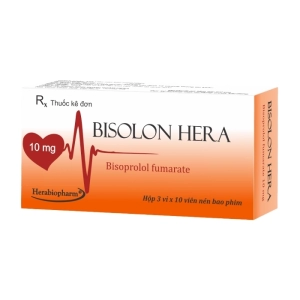 Bisolon Hera 10mg 3 vỉ x 10 viên (Bisoprolol fumarate)