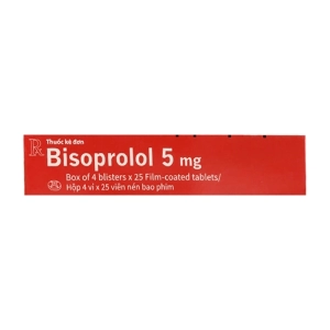 Bisoprolol 5mg Sandoz 4 vỉ x 25 viên (Bisoprolol fumarate)