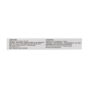 Bithecas ODT 10mg Hasan 3 vỉ x 10 viên (Bilastin)