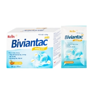 Biviantac Reliv 30 gói x 10ml (Nhôm hydroxit + Magnesi hydroxyd + Simethicon)