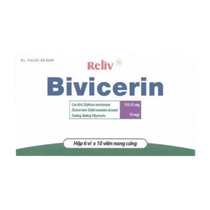 Bivicerin Reliv 6 vỉ x 10 viên (Silymarin)