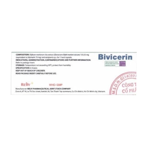 Bivicerin Reliv 6 vỉ x 10 viên (Silymarin)