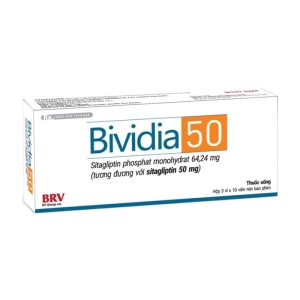 Bividia 50 BRV 3 vỉ x 10 viên (Sitagliptin)