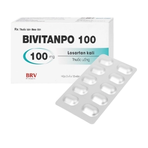 Bivitanpo 100 BRV 3 vỉ x 10 viên (Losartan Kali)