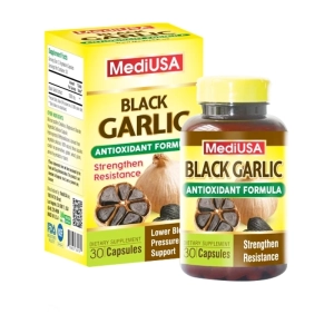 Black Garlic MediUSA 30 viên - Hỗ trợ chống oxy hóa Black Garlic MediUSA 30 viên - Hỗ trợ chống oxy hóa