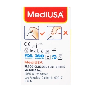 Blood Glucose TS3300 MediUSA 50 cái - Que thử đường huyết
