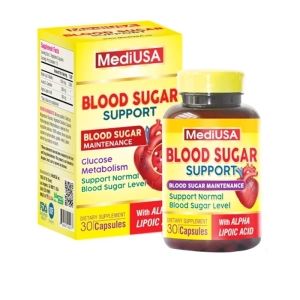 Blood Sugar Support MediUSA 30 viên - Hỗ trợ tim mạch khỏe mạnh