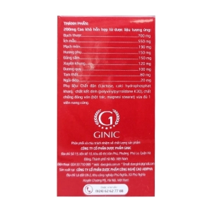 Bổ Huyết Điều Kinh Ginic 30 viên - Hỗ trợ bổ huyết, tiền mãn kinh