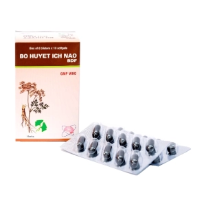 Bổ Huyết Ích Não BDF Bidiphar 6 vỉ x 10 viên (Đương quy + Bạch quả)