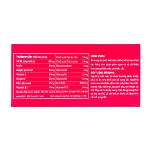 Bổ Máu Fe Oscar 10 vỉ x 10 viên - Bổ sung sắt, acid folic cho cơ thể