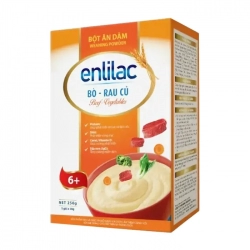 Bò Rau Củ Enlilac 5 gói x 50g - Bột ăn dặm (6+)