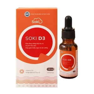 Soki D3 20ml - Bổ sung D3 cho trẻ  Soki D3 20ml - Bổ sung D3 cho trẻ