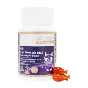 Kids High Strength DHA Algae Oil plus Lutein Vitatree 30 viên - Bổ sung DHA, Lutein cho bé 
