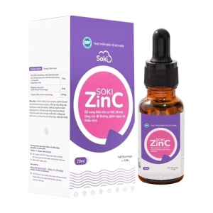 Soki ZinC 20ml - Bổ sung kẽm  Soki ZinC 20ml - Bổ sung kẽm