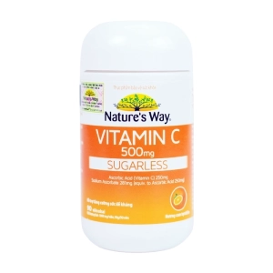 Vitamin C 500mg Sugarless Nature's Way 90 viên - Bổ sung Vitamin C