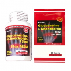 Bổ xương khớp Earth’s Creation Glucosamine Chondroitin 1500 Plus MSM, Chai 60 viên Bổ xương khớp Earth’s Creation Glucosamine Chondroitin 1500 Plus MSM, Chai 60 viên