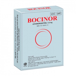 Bocinor Levonorgestrel Rostex Pharma USA 1.5mg 1 vỉ x 1 viên Bocinor Levonorgestrel Rostex Pharma USA 1.5mg 1 vỉ x 1 viên