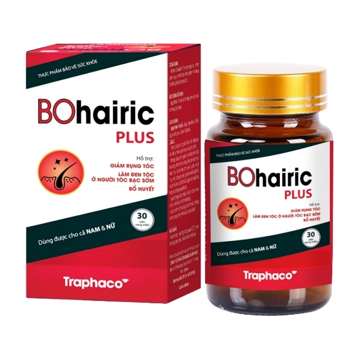 Bohairic Plus Traphaco 30 viên - Hỗ trợ giảm rụng tóc