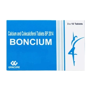 Boncium Gracure 3 vỉ x 10 viên (Calcium + Vitamin D3)