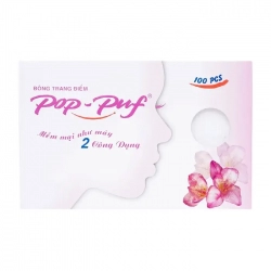 Bông tẩy trang Pop - Puf, Hộp 100 miếng Bông tẩy trang Pop - Puf, Hộp 100 miếng