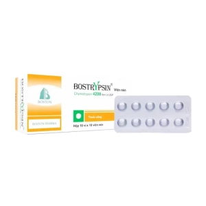 Bostrypsin 4200 USP Boston Pharma 10 vỉ x 10 viên