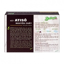 Bột Atiso Nguyên Chất Datino 15 gói x 3g - Bột uống bổ gan