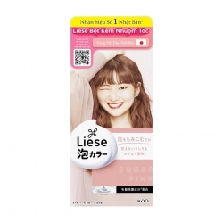 Bọt Kem Nhuộm Tóc Nâu Hồng Sugar Pink Liese 108ml