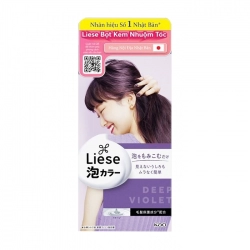 Bọt Kem Nhuộm Tóc Nâu Tím Violet Liese 108ml
