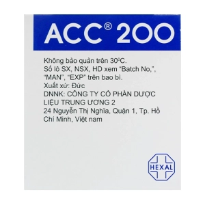 Bột Pha Dung Dịch Uống ACC 200 Hexal 50 gói x 3g