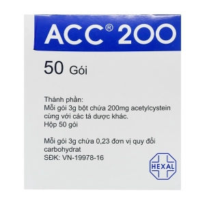 Bột Pha Dung Dịch Uống ACC 200 Hexal 50 gói x 3g