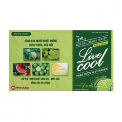Bột sủi thanh nhiệt Nam Dược Live Cool (Chanh) 10 gói