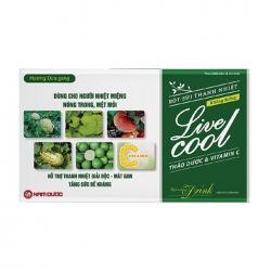 Bột sủi thanh nhiệt Nam Dược Live Cool (Dưa gang không đường) 10 gói