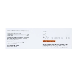 Bourabia-4 Davipharm 6 vỉ x 10 viên Bourabia-4 Davipharm 6 vỉ x 10 viên