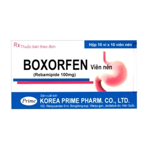 Boxorfen 100mg Korea Prime 10 vỉ x 10 viên (Rebamipide)