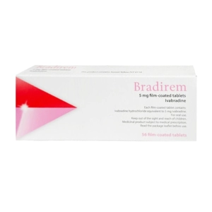 Bradirem 5mg Remedica 4 vỉ x 14 viên (Ivabradine hydrochloride)