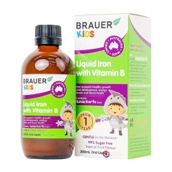 Brauer Kids Liquid Iron With Vitamin B 200ml