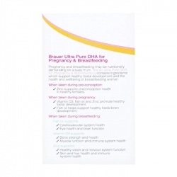 Brauer Ultra Pure DHA For Pregnancy Breastfeeding 60 viên Brauer Ultra Pure DHA For Pregnancy Breastfeeding 60 viên