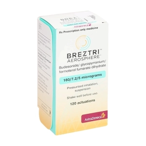 Breztri Aerosphere 160/7.2/5mcg Astra Zeneca 120 liều (Budesonid + Glycopyrrolate + Formoterol)