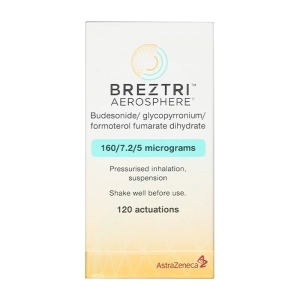 Breztri Aerosphere 160/7.2/5mcg Astra Zeneca 120 liều (Budesonid + Glycopyrrolate + Formoterol)