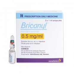 Bricanyl Inj 0.5mg/ml, Hộp 5 ống