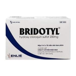 Bridotyl 200mg Enlie 3 vỉ x 10 viên (Hydroxychloroquine)