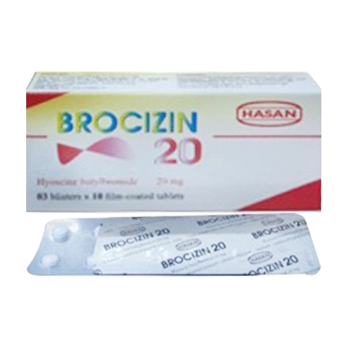 Brocizin 20 Hasan 3 vỉ x 10 viên